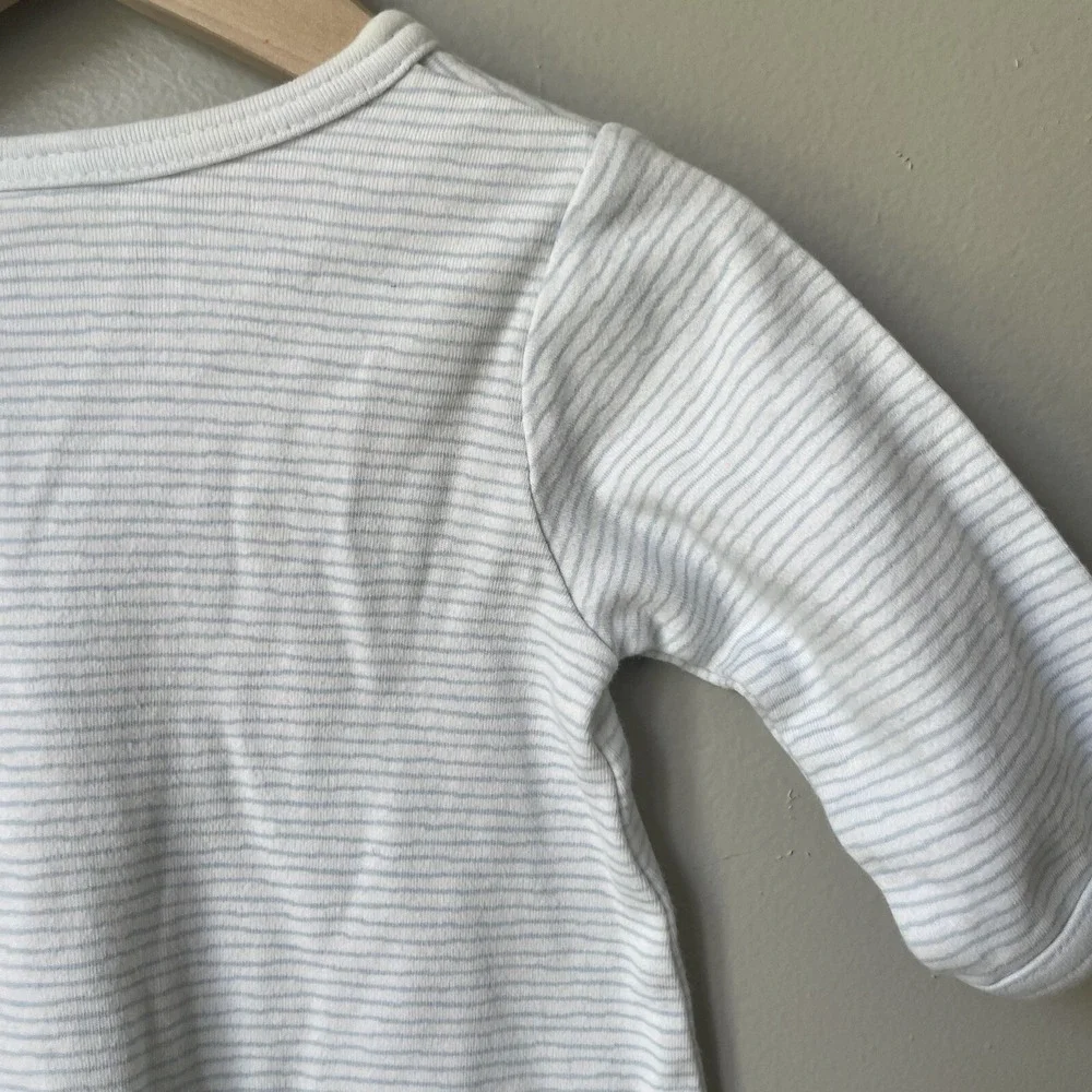 Vintage 90's Baby Boy Little‎ Me Size 6 Months One Piece Outfit Blue/white Bear